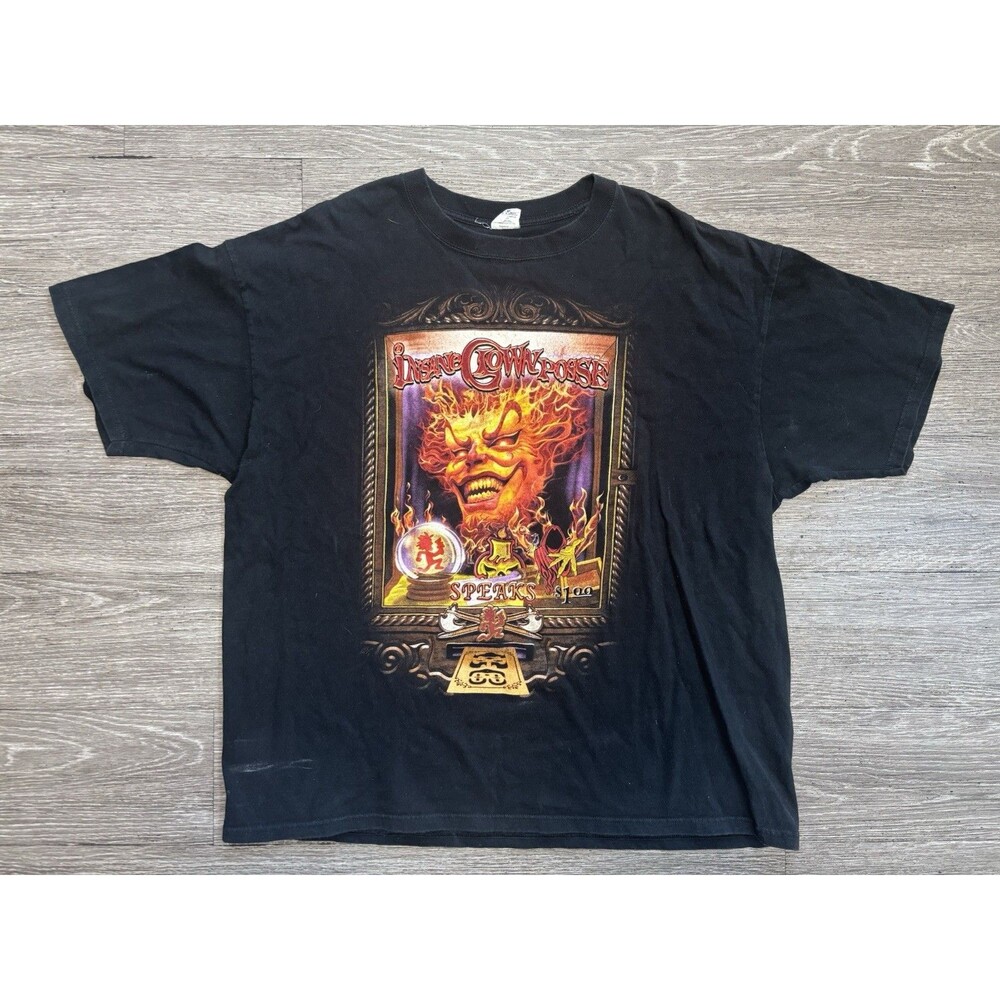 Insane Clown Posse Jeckel Brothers Graphic T-shirt Fiery Clown Size XXL